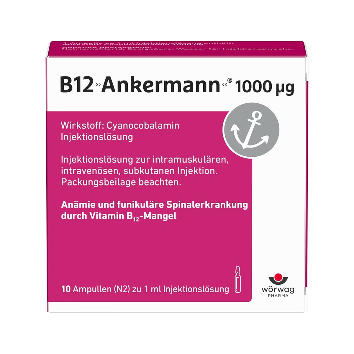 WÖRWAG PHARMA B12 ANKERMANN 1.000 μg Ampullen