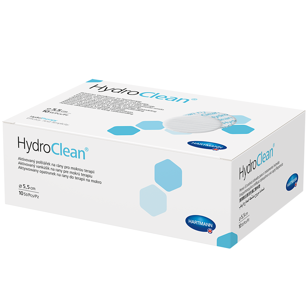 HYDROCLEAN Kompressen 5,5 cm rund steril