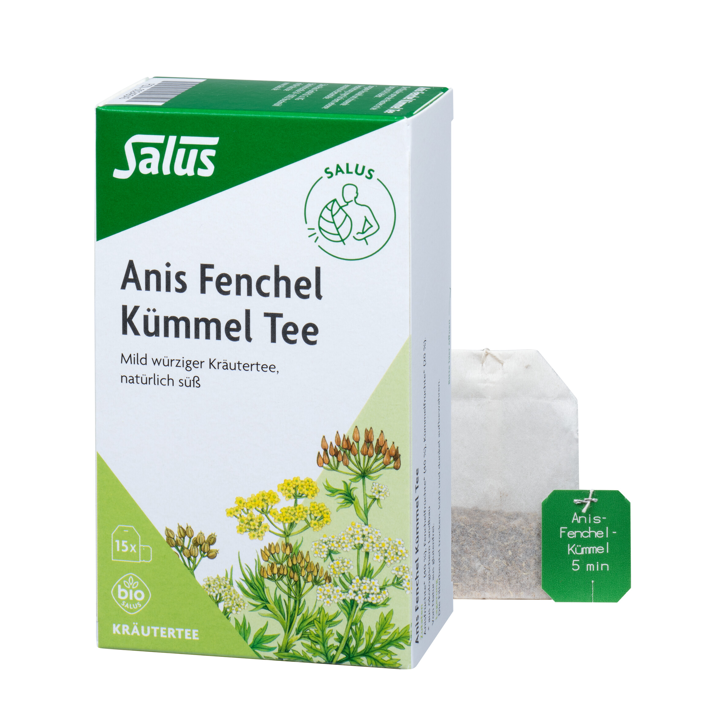 SALUS PHARMA Salus ANIS FENCHEL Kümmel Tee AFeKü Bio Salus Filterbtl.