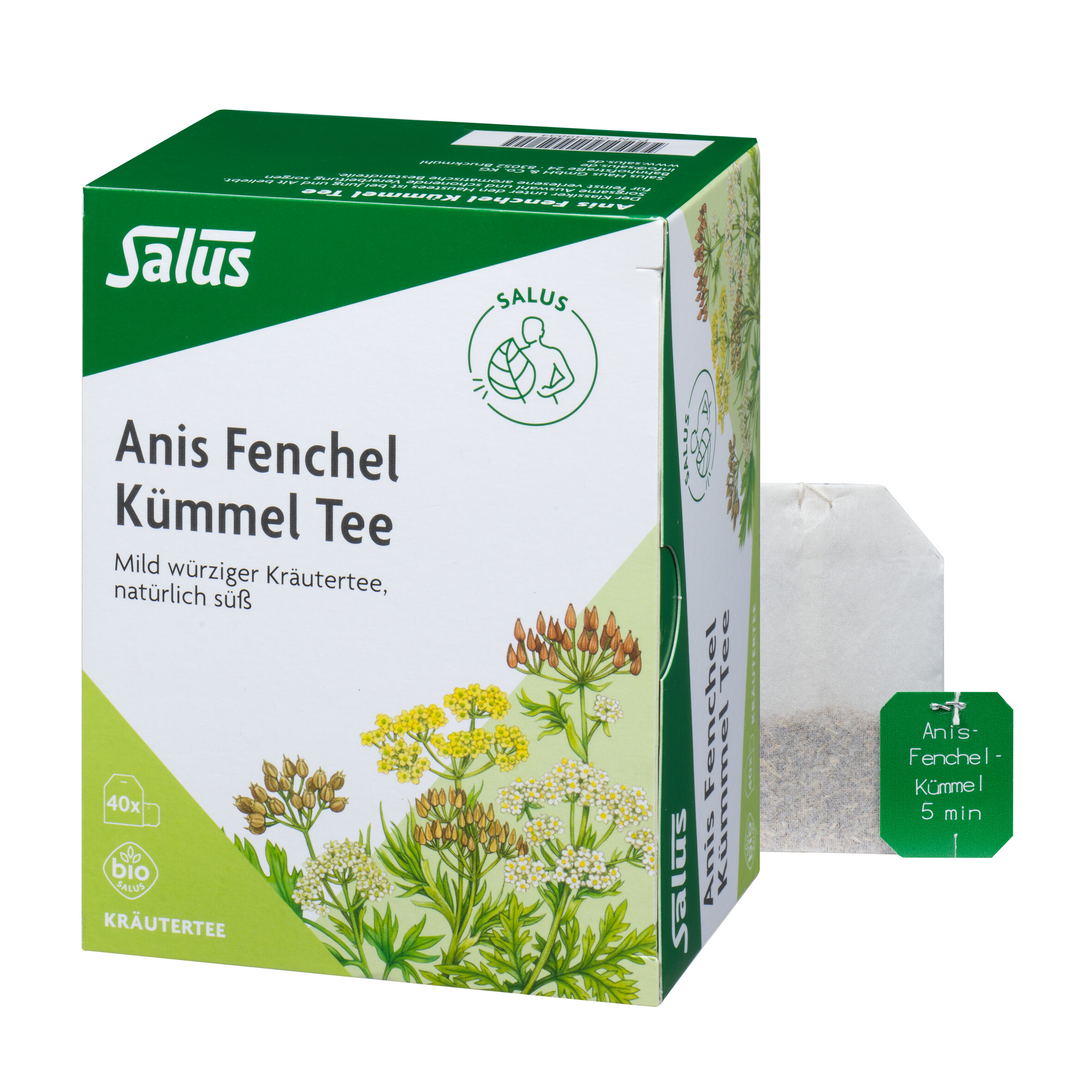 SALUS PHARMA ANIS FENCHEL Kümmel Tee AFeKü Bio Salus Filterbtl.
