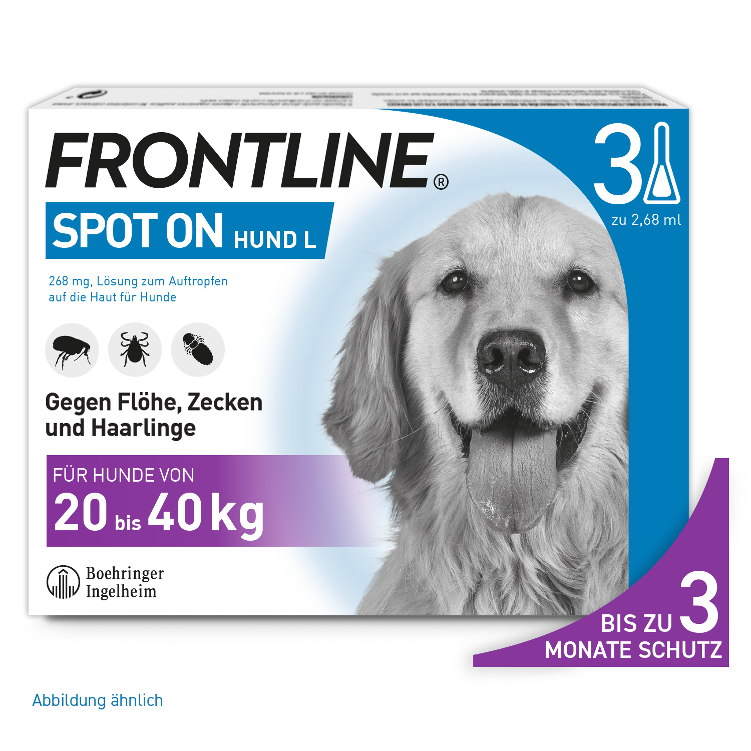 FRONTLINE SPOT-ON gegen Zecken und Flöhe für Hunde L