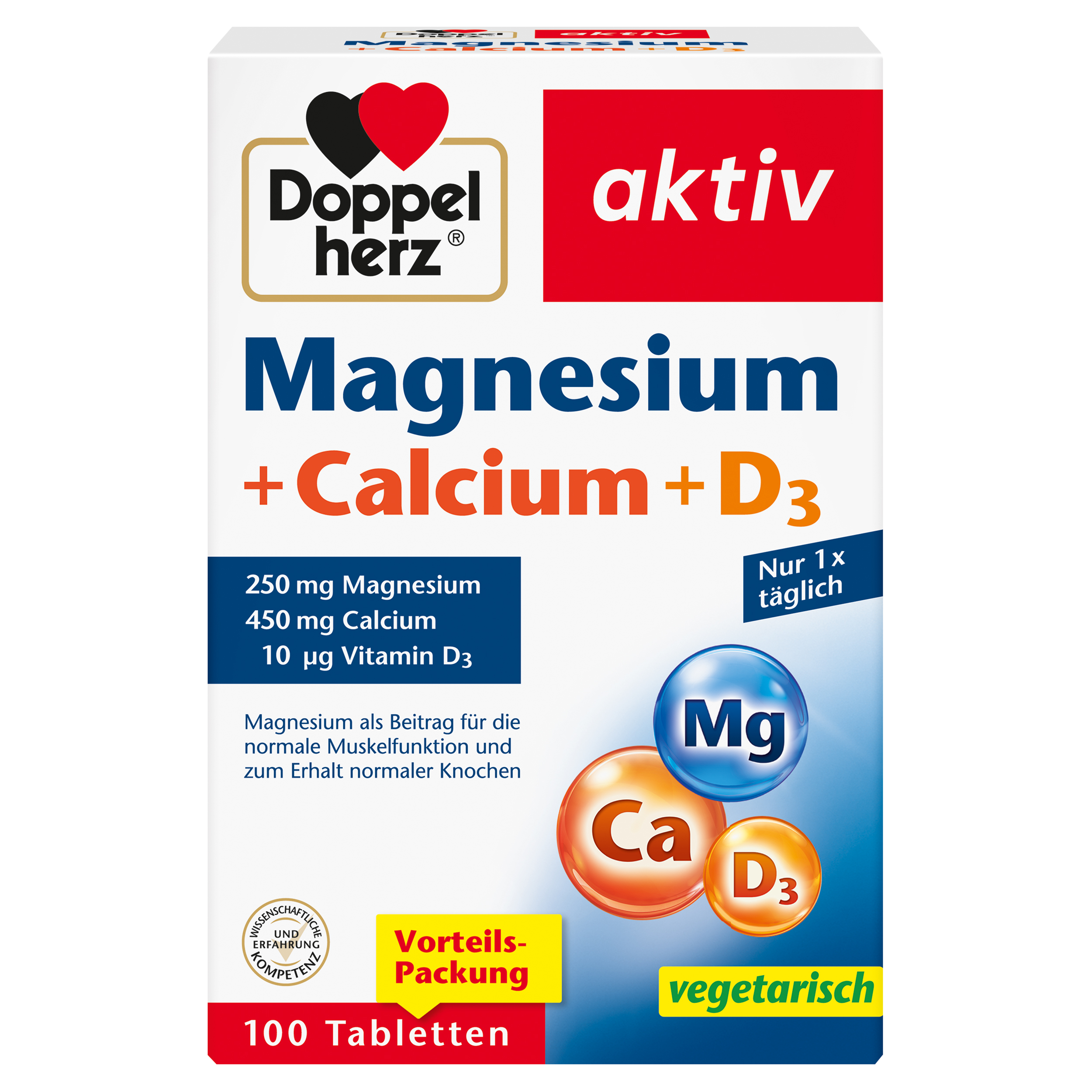 Doppelherz DOPPELHERZ Magnesium+Calcium+D3 Tabletten