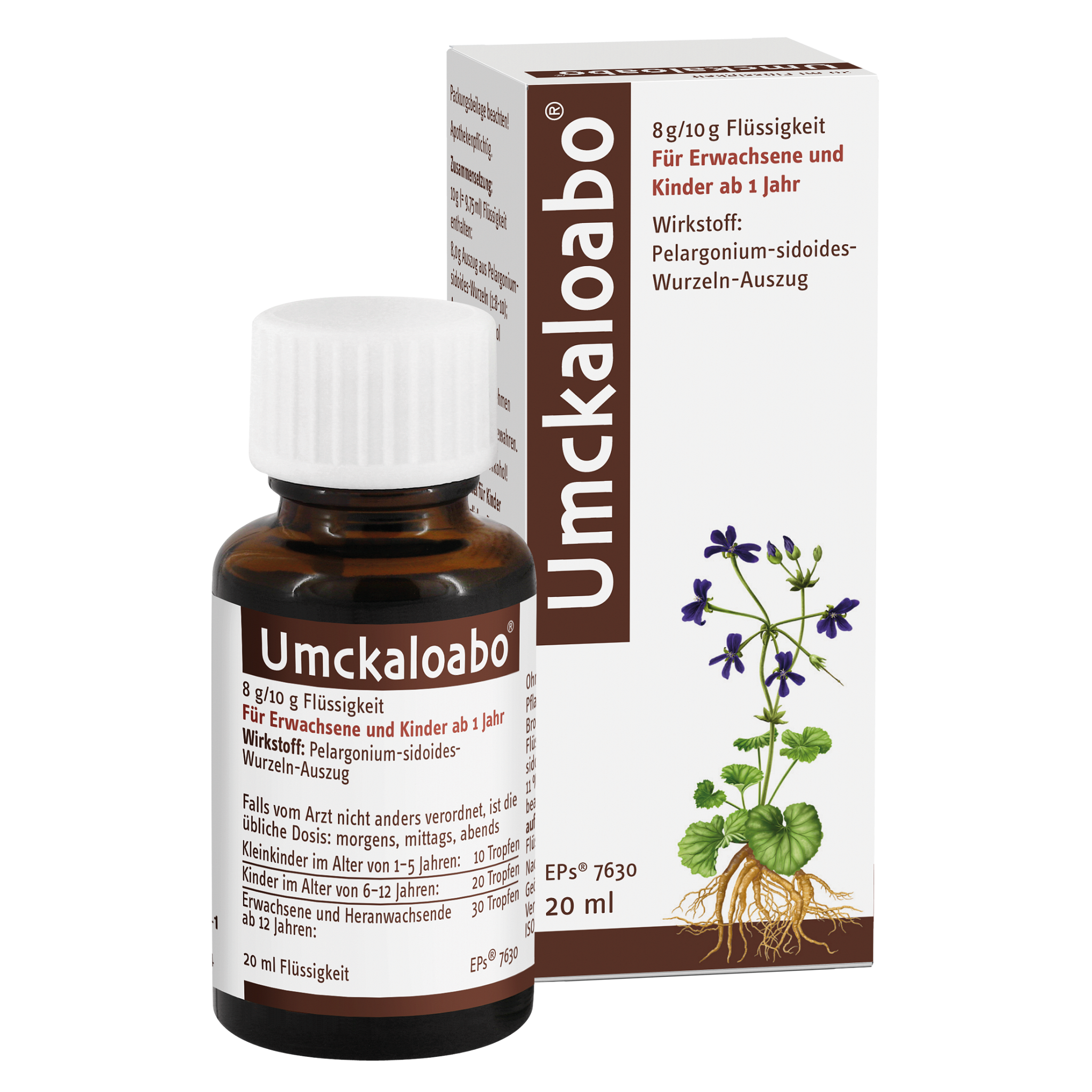 UMCKALOABO flüssig Spezialextrakt aus Pelargonium-Wurzeln wirkt gegen Viren