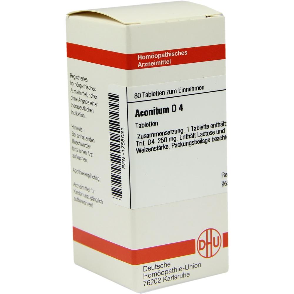 DHU-ARZNEIMITTEL ACONITUM D 4 Tabletten