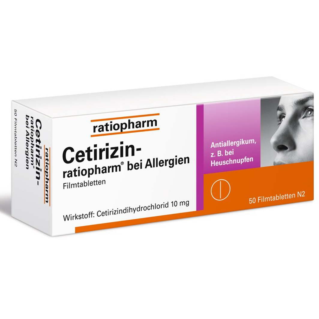 RATIOPHARM CETIRIZIN-ratiopharm bei Allergien 10 mg Filmtabl.
