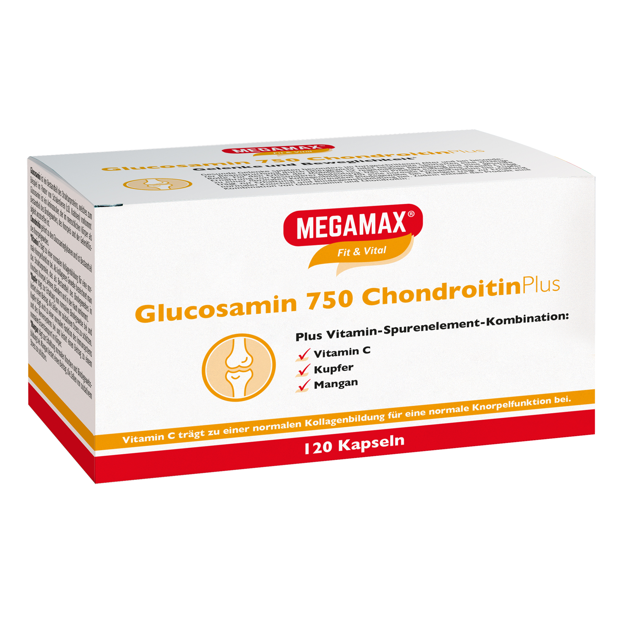 MEGAMAX GLUCOSAMIN 750 Chondroitin Plus Megamax Kapseln