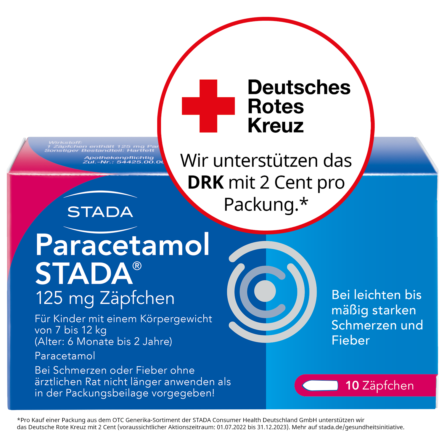 PARACETAMOL STADA 125 mg Zäpfchen