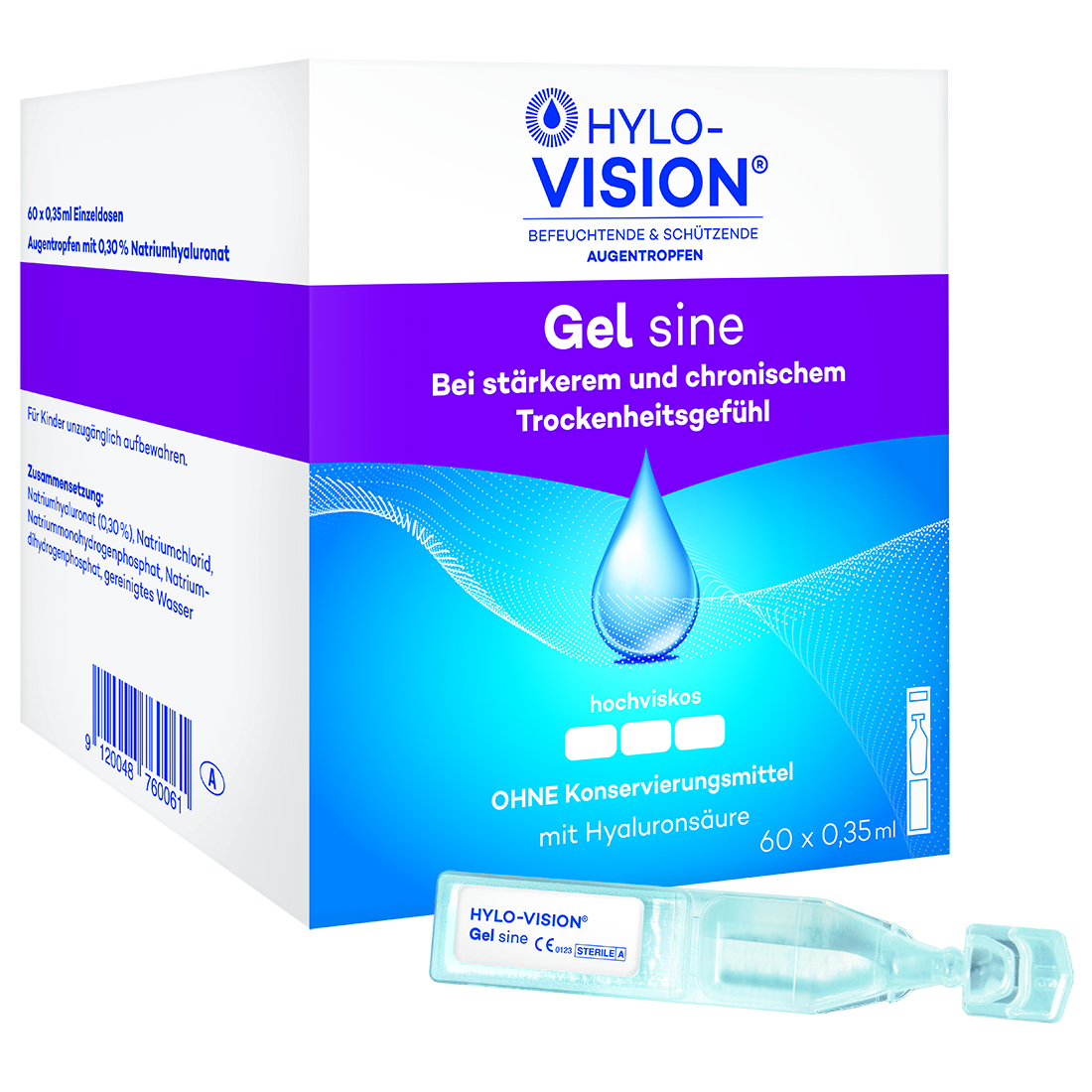 HYLO-VISION Gel sine Einzeldosispipetten