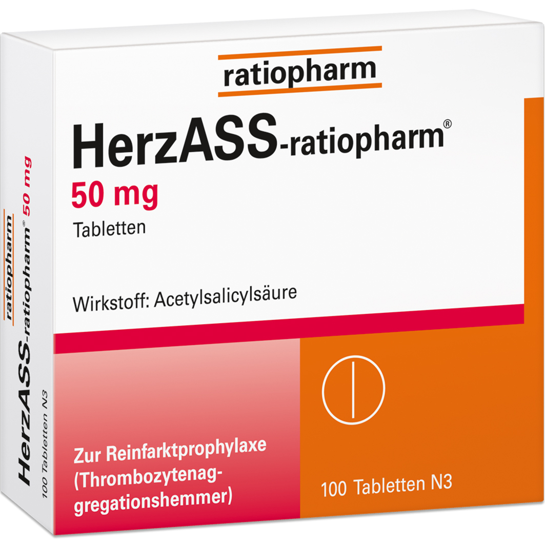 RATIOPHARM HERZASS-ratiopharm 50 mg Tabletten