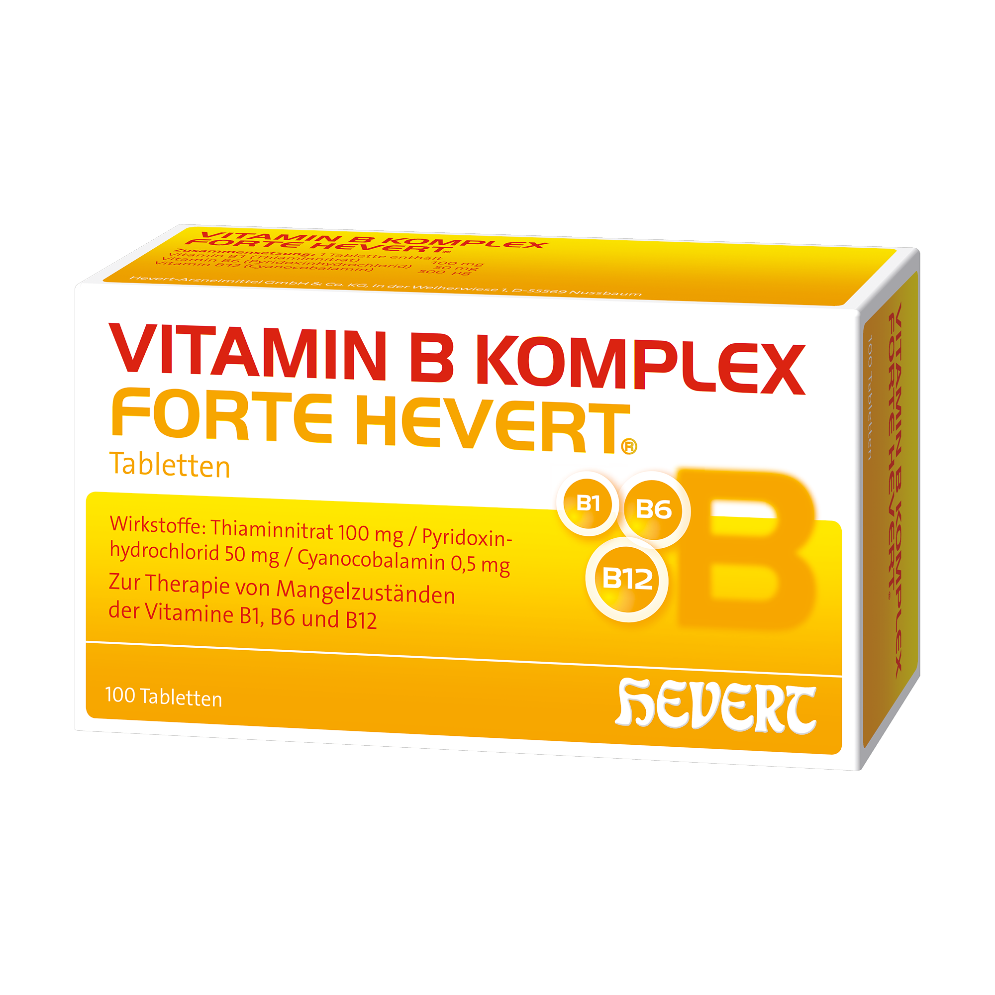 HEVERT ARZNEIMITTEL VITAMIN B KOMPLEX forte Hevert Tabletten