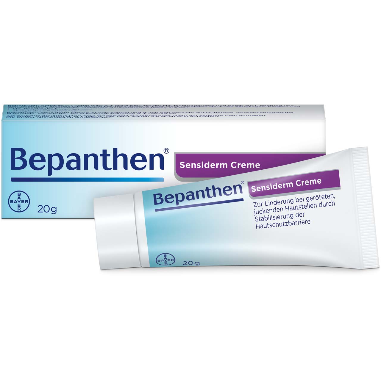 Bepanthen BEPANTHEN Sensiderm Creme zur Linderung bei geröteten, juckenden Hautstellen durch Stabilisierung der Hautbarriere