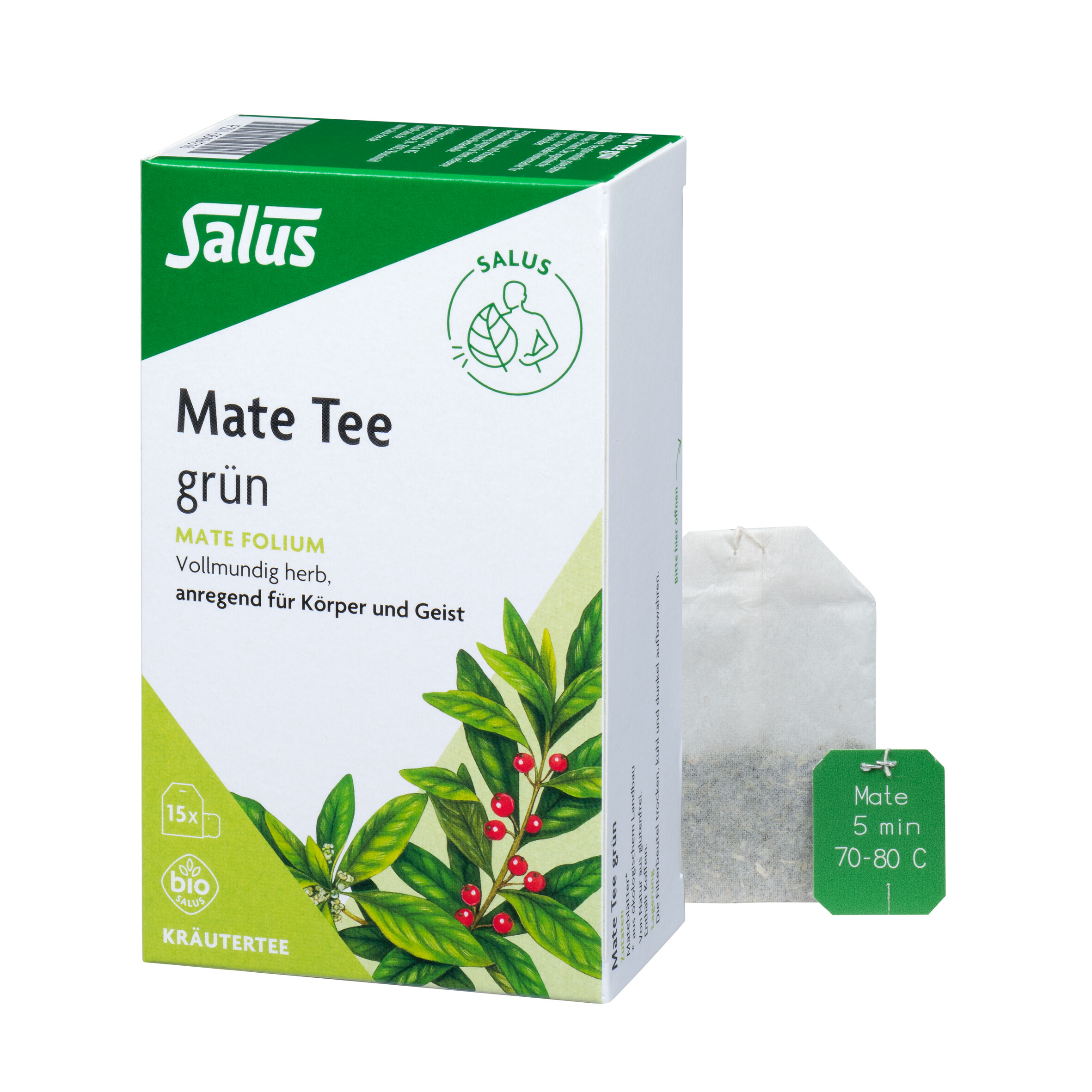 SALUS PHARMA MATE TEE grün Kräutertee Mate folium Bio Salus