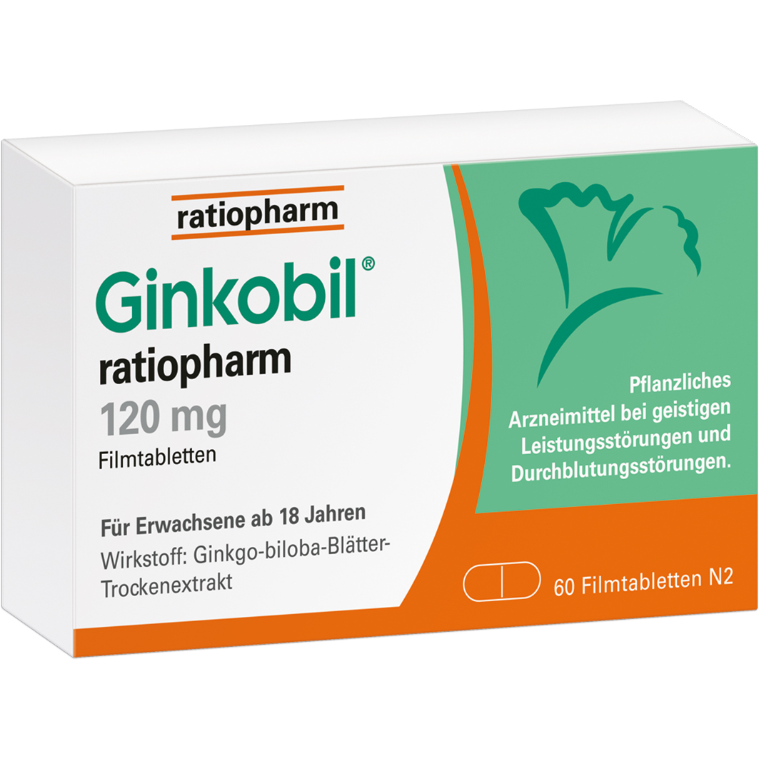 RATIOPHARM GINKOBIL-ratiopharm 120 mg Filmtabletten