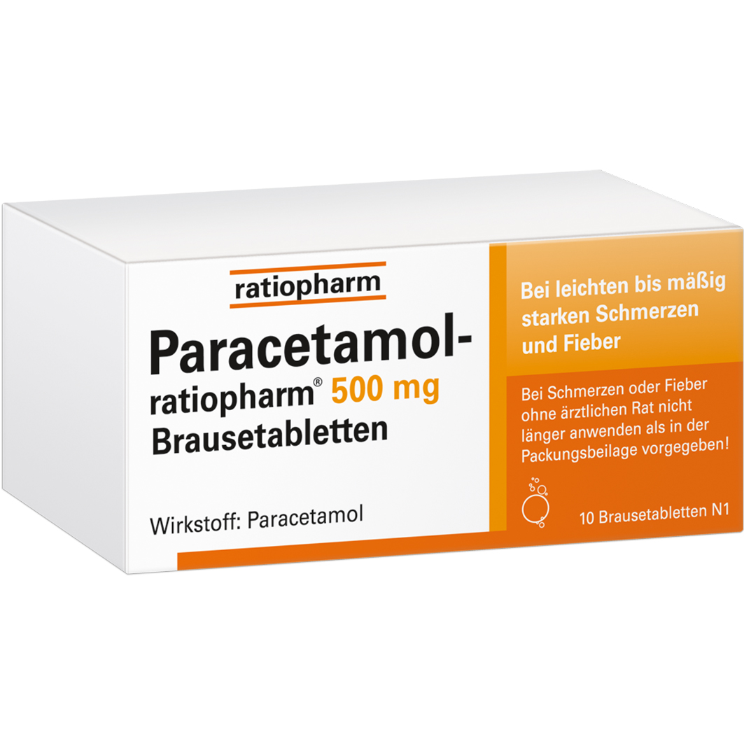 RATIOPHARM PARACETAMOL-ratiopharm 500 mg Brausetabletten