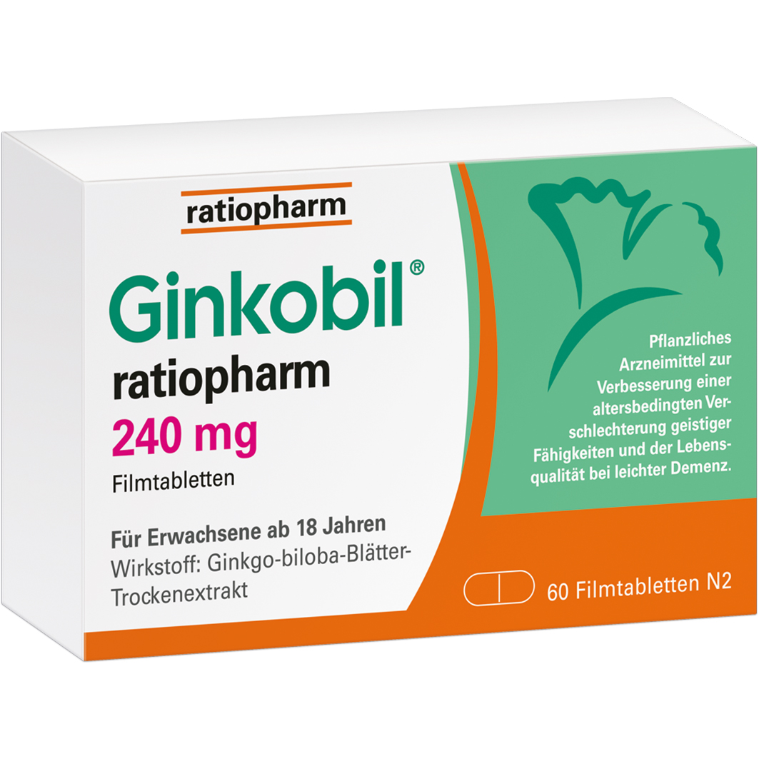 RATIOPHARM GINKOBIL-ratiopharm 240 mg Filmtabletten