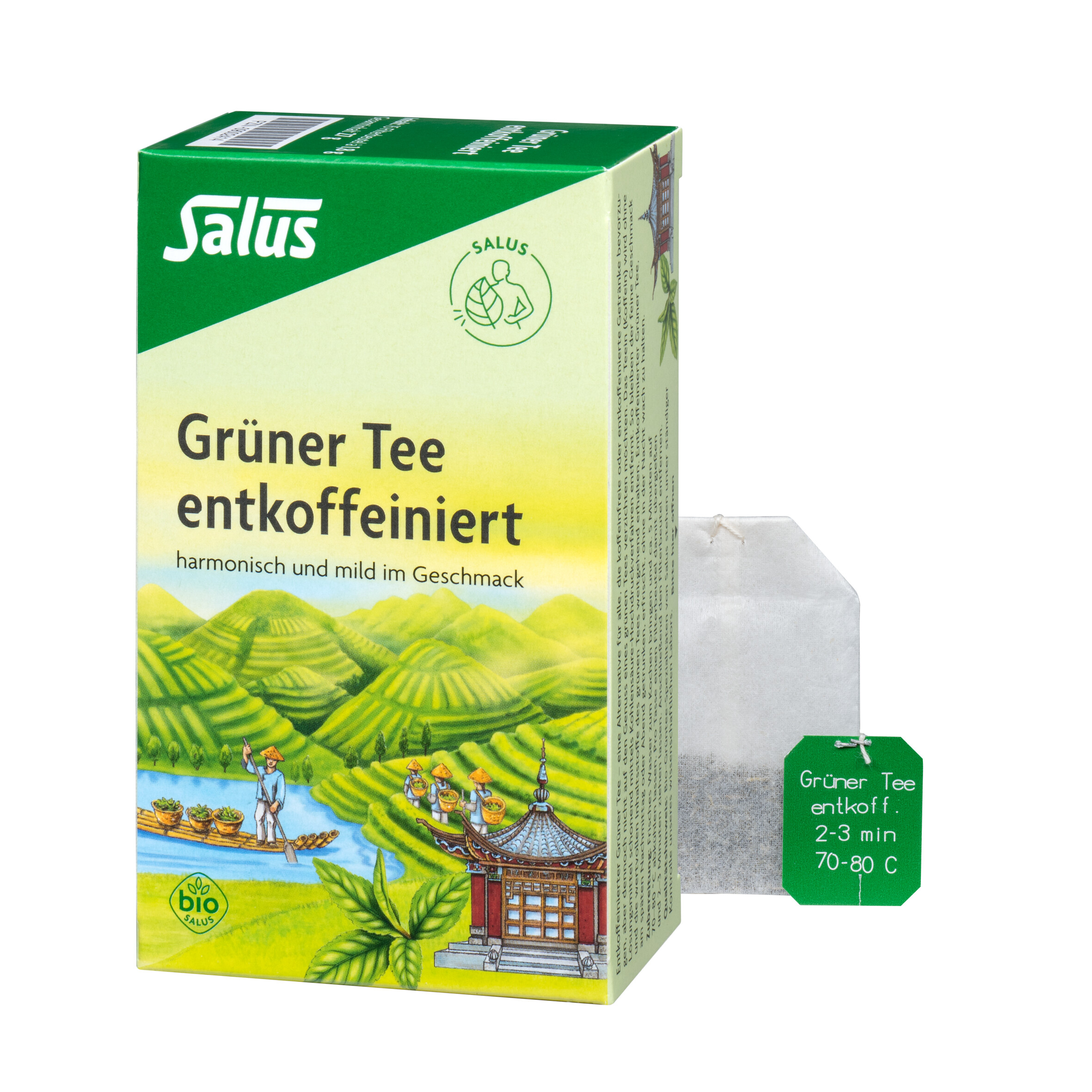 SALUS PHARMA GRÜNER TEE entkoffeiniert Bio Salus Filterbeutel