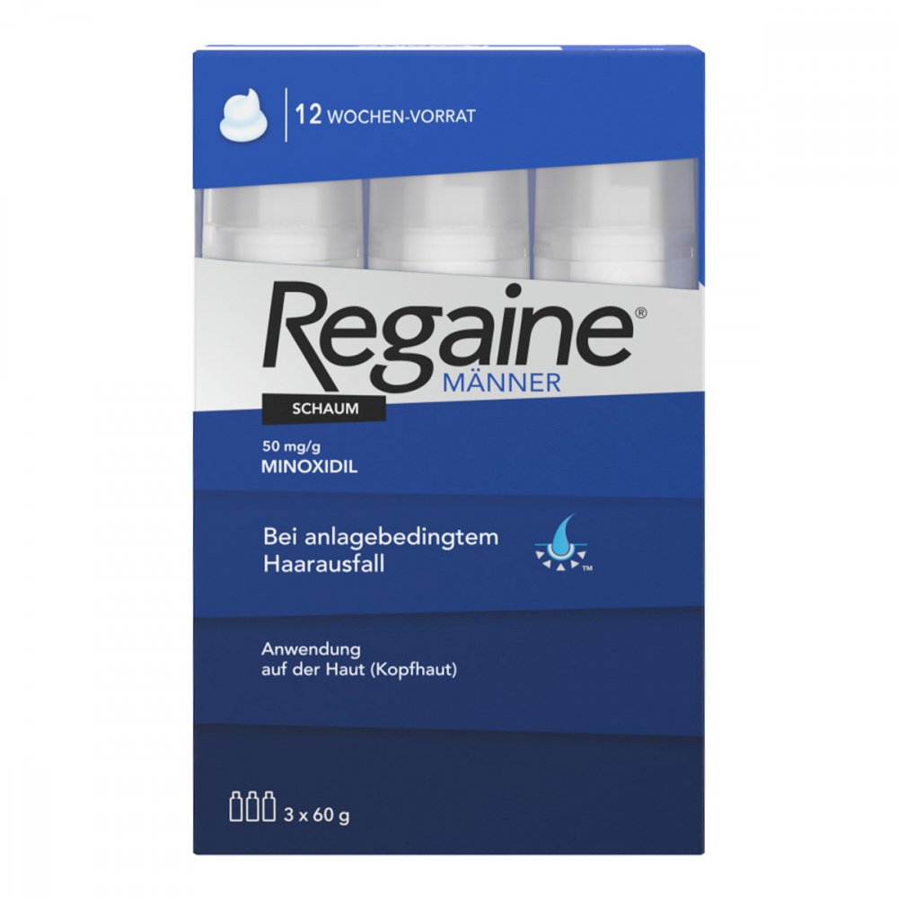 REGAINE Männer Schaum 50 mg/g bei anlagebedingtem Haarausfall