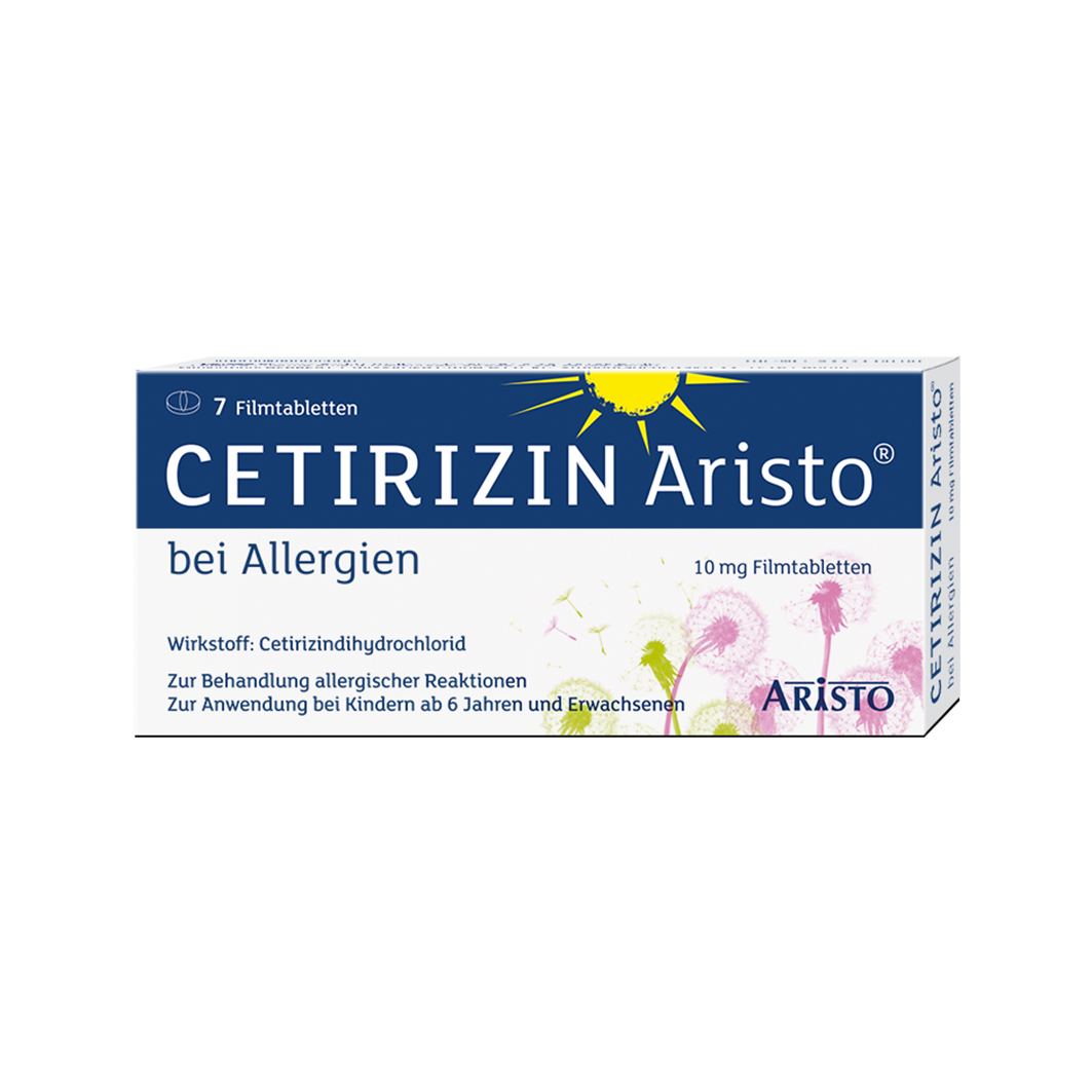 ARISTO PHARMA CETIRIZIN Aristo bei Allergien 10 mg Filmtabletten