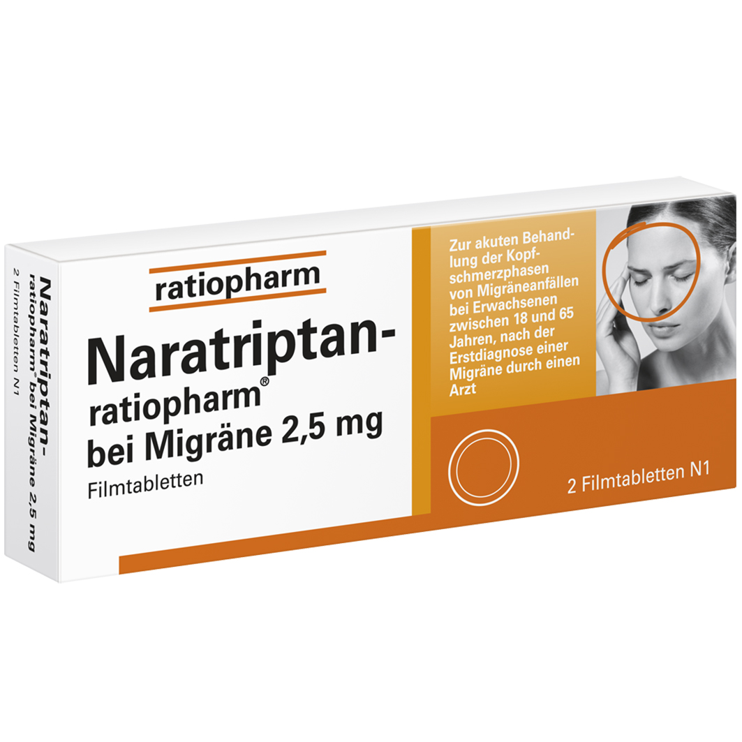 RATIOPHARM NARATRIPTAN-ratiopharm bei Migräne Filmtabletten