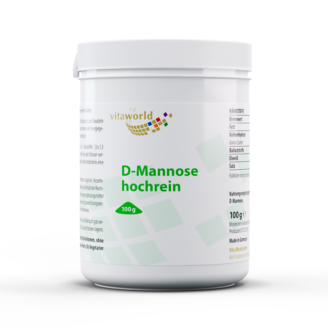 VITA WORLD D-MANNOSE HOCHREIN Pulver