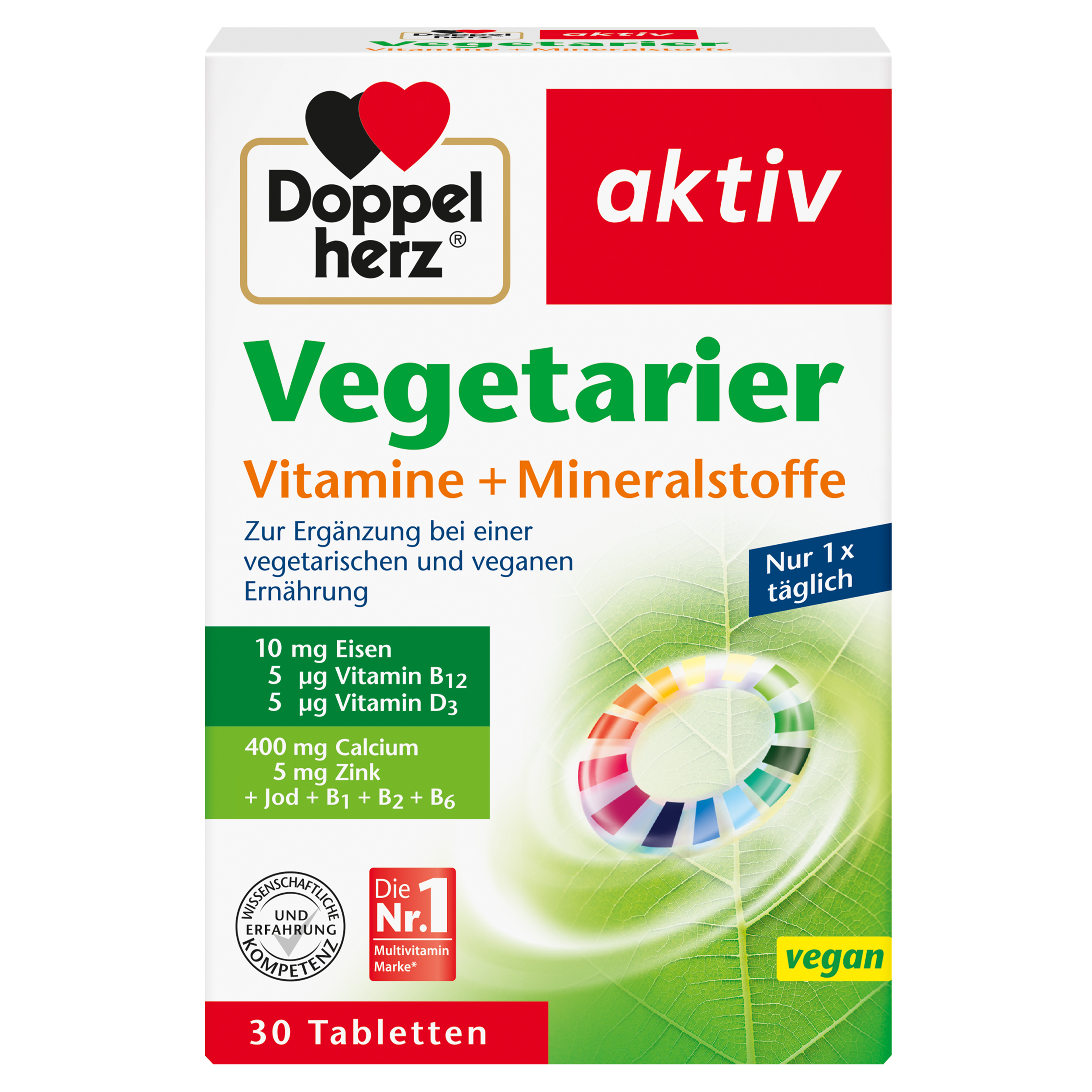 Doppelherz DOPPELHERZ Vegetarier Vitamine+Mineralstoffe aktiv