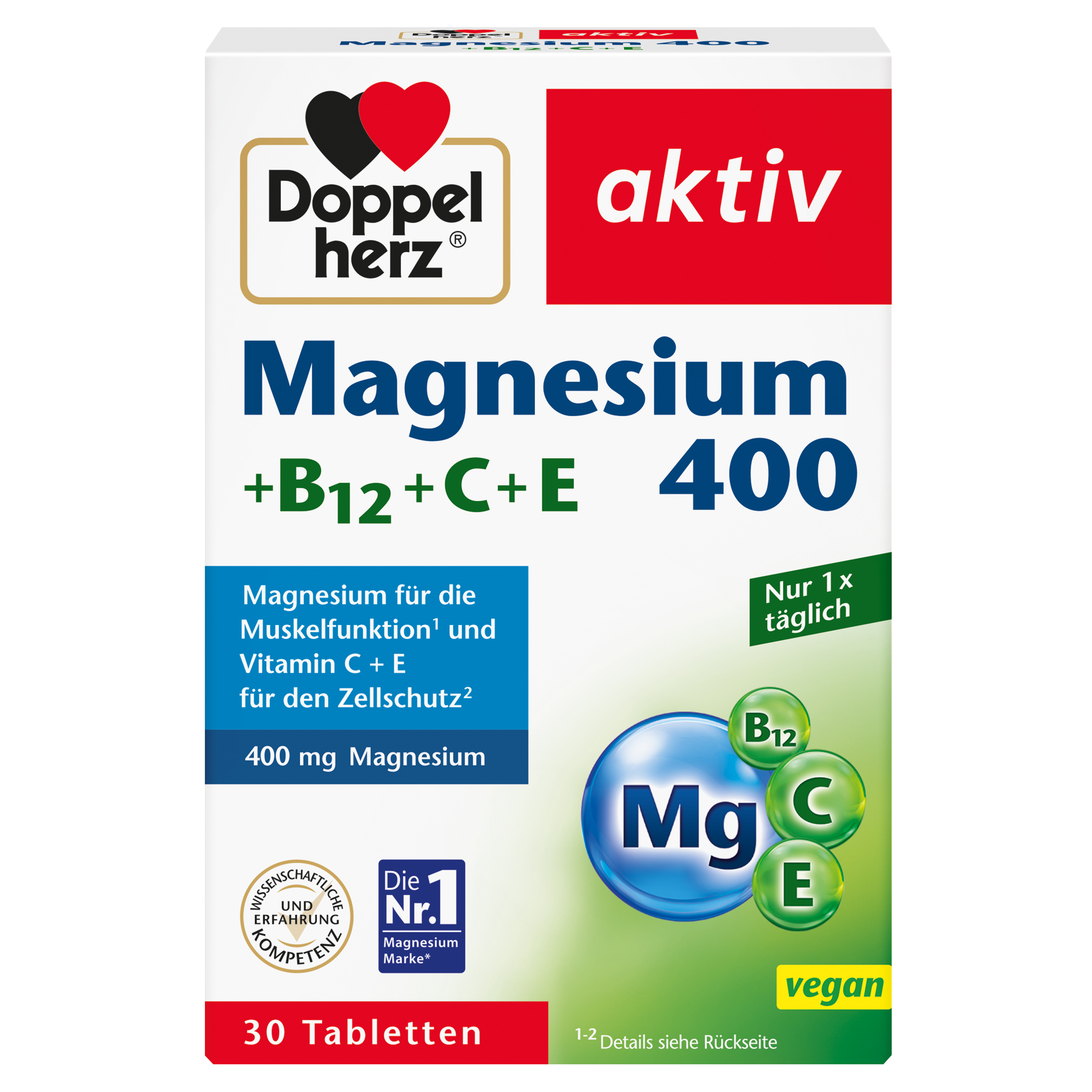 Doppelherz DOPPELHERZ Magnesium 400+B12+C+E Tabletten