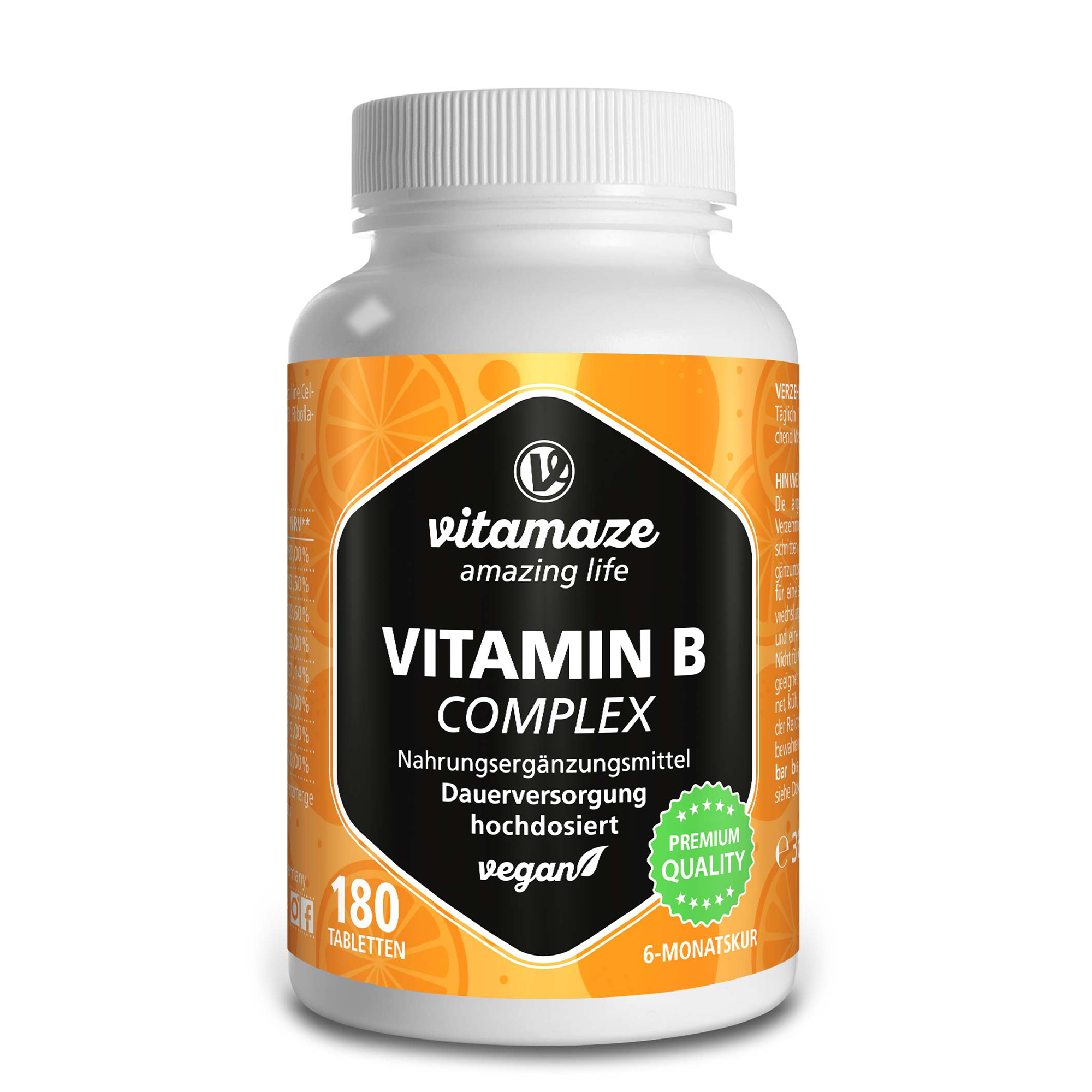 VITAMAZE VITAMIN B COMPLEX hochdosiert vegan Tabletten