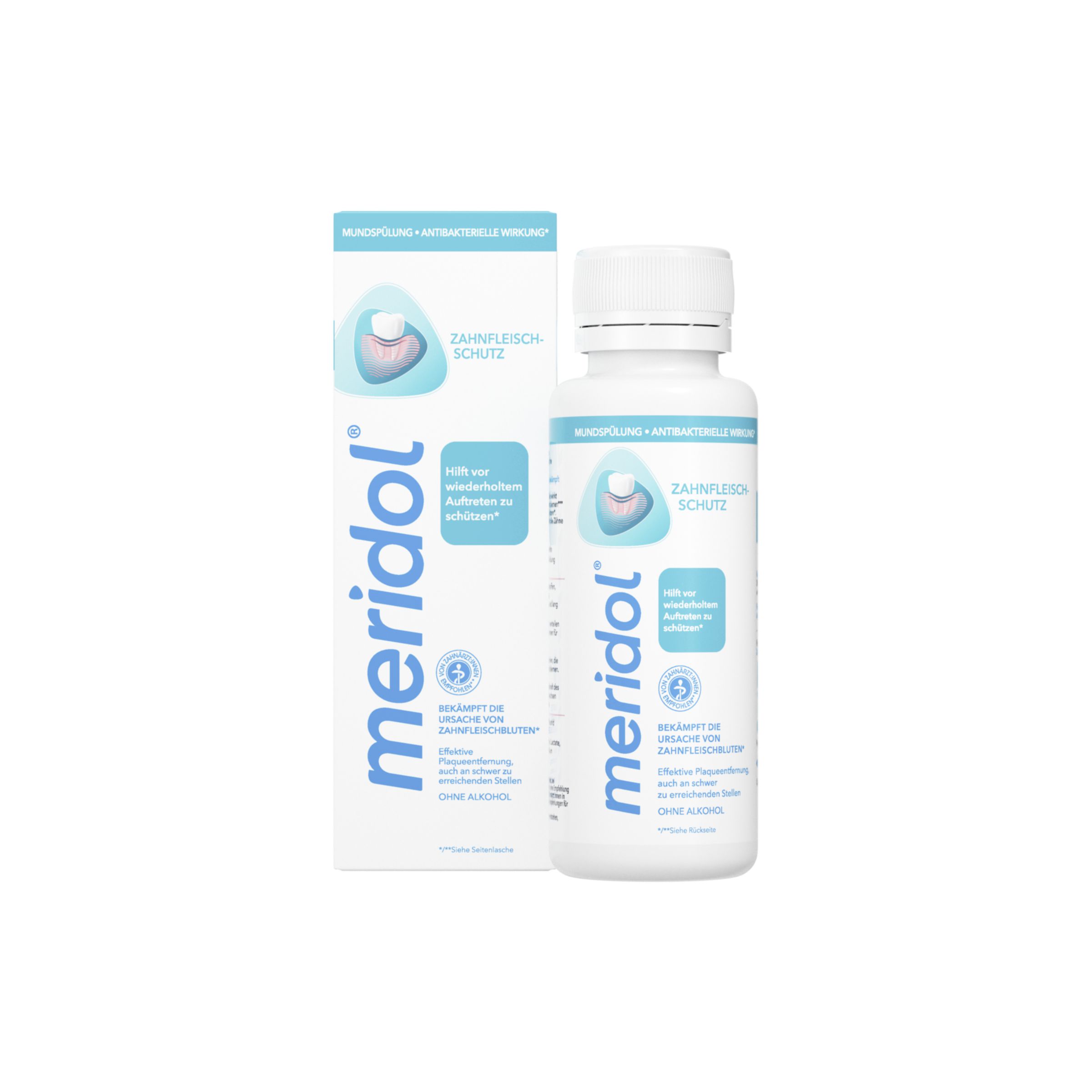 MERIDOL antibakterielle Mundspülung bei Zahnfleischentzündung, Mundgruch und Parodontitis