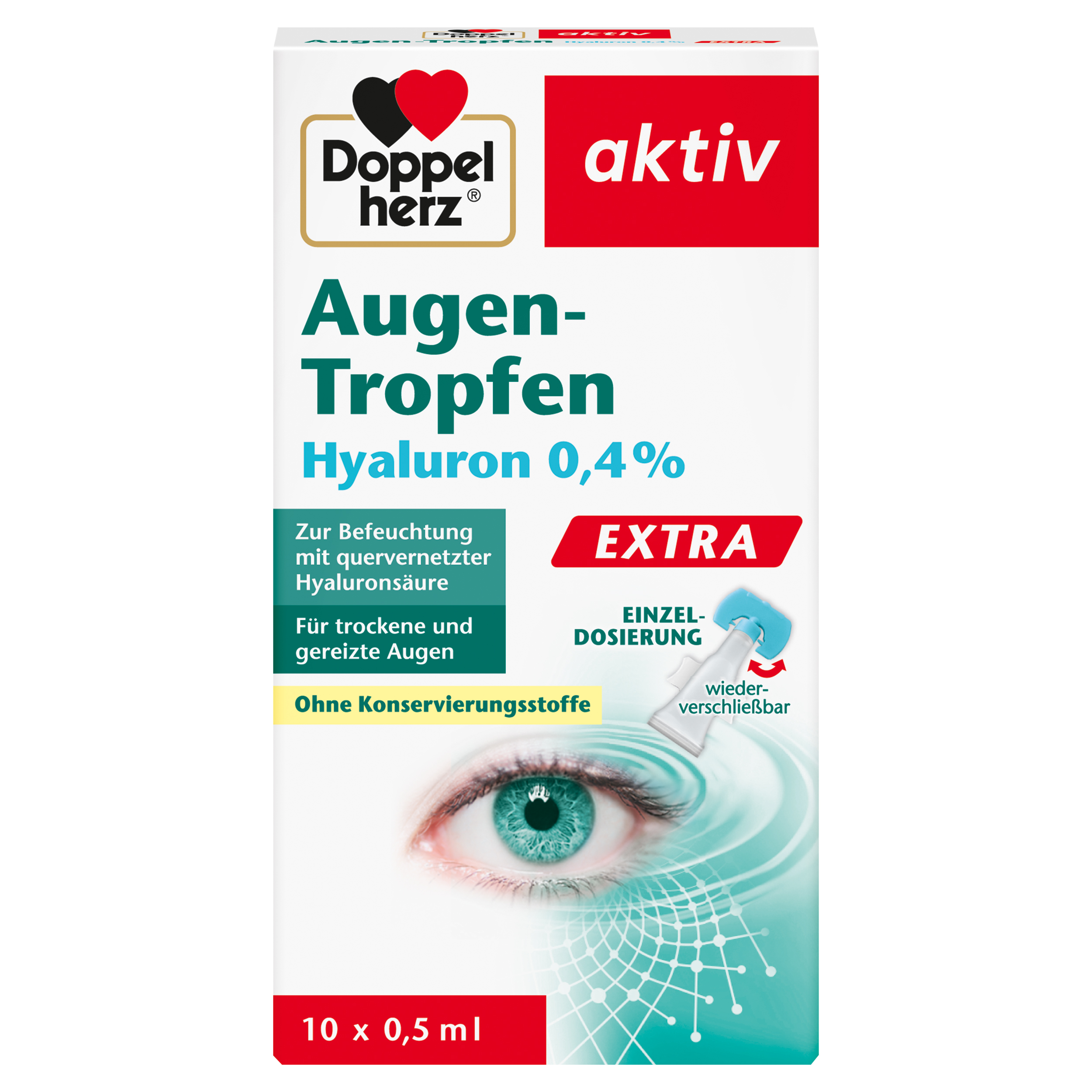 Doppelherz DOPPELHERZ Augen-Tropfen Hyaluron 0,4% Extra