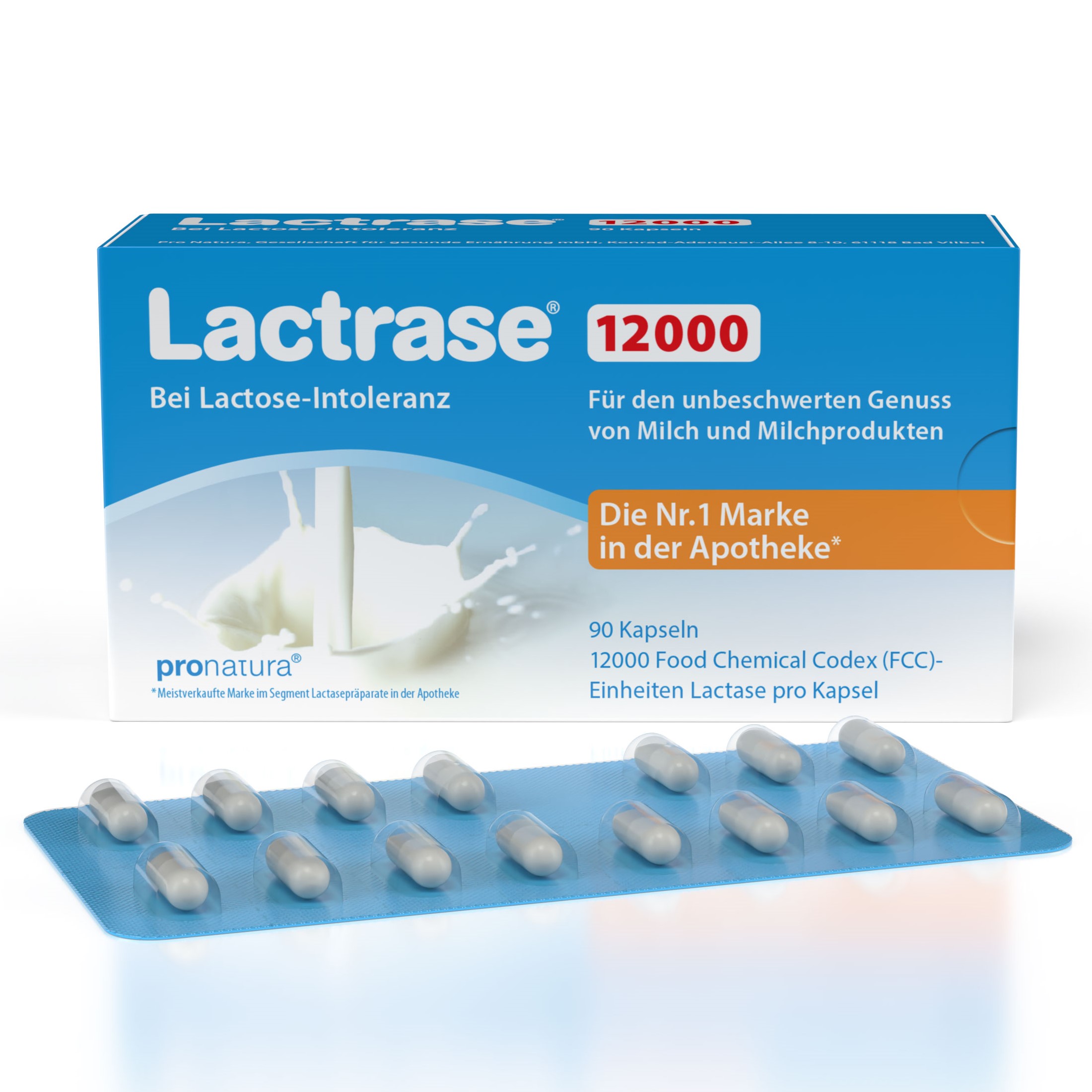 PRO NATURA LACTRASE 12.000 FCC Kapseln