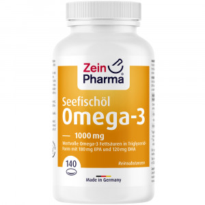 ZeinPharma OMEGA-3 1000 mg Seefischöl Softgel-Kapseln hochdo.