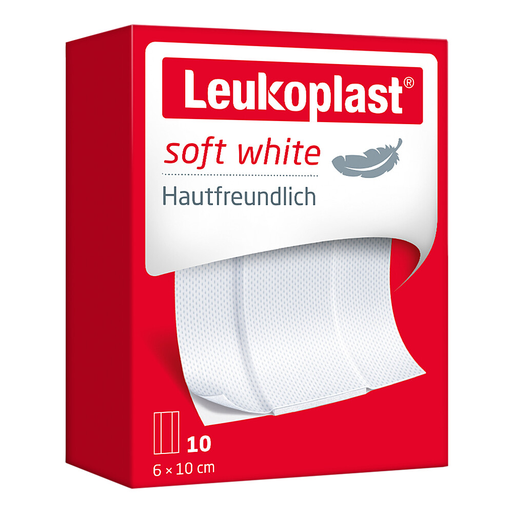 LEUKOPLAST soft white Pflaster 6x10 cm
