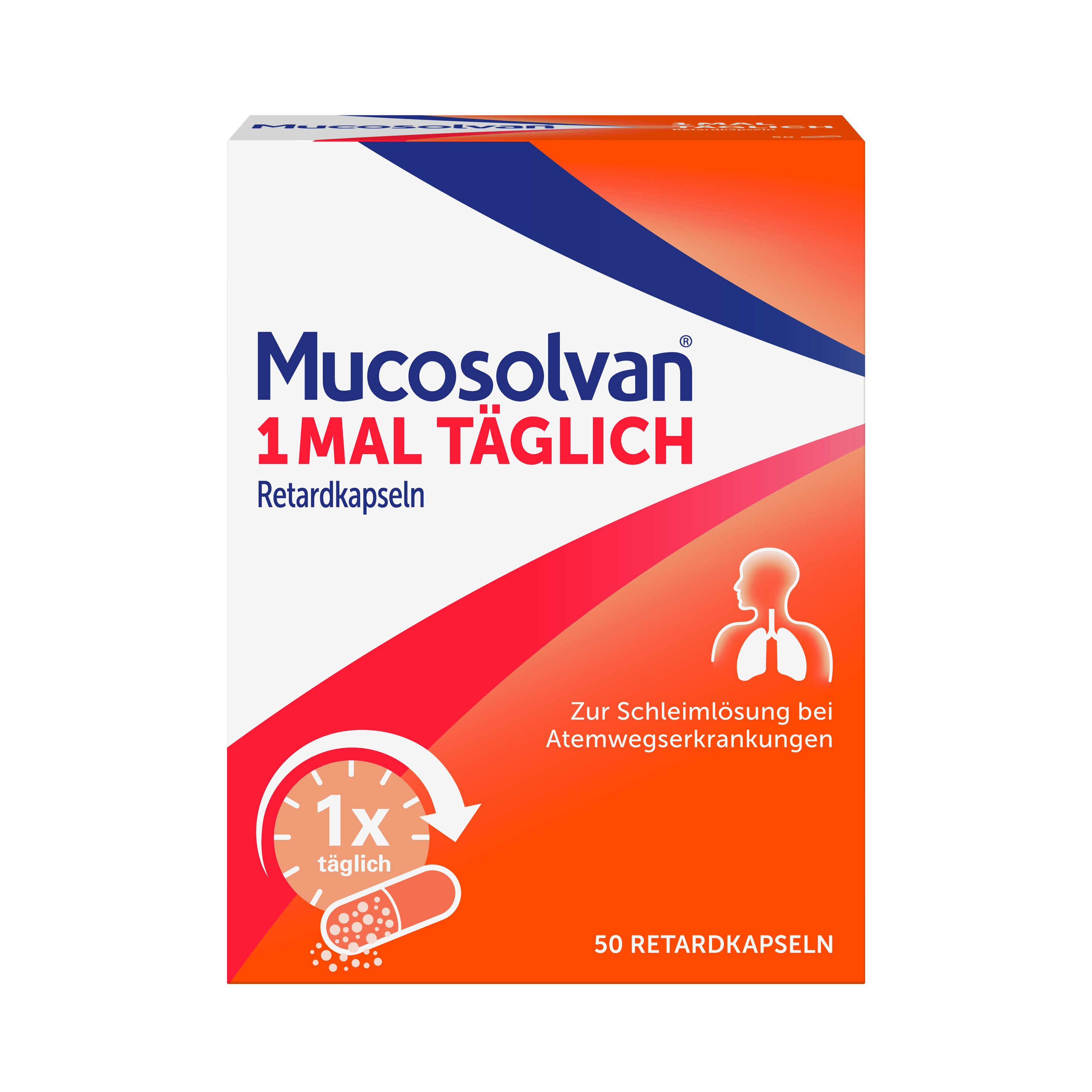 MUCOSOLVAN 1mal täglich Retardkapseln zur Schleimlösung bei Atemwegserkrankungen