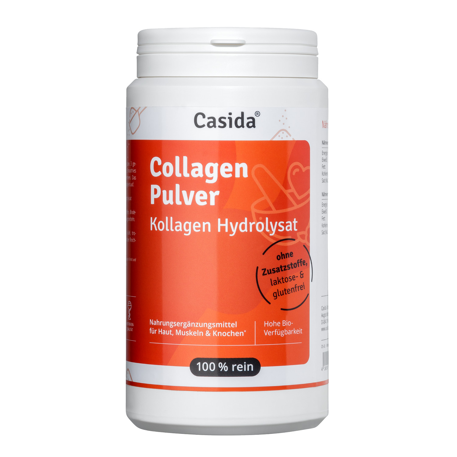 CASIDA COLLAGEN PULVER Kollagen Hydrolysat Peptide Rind