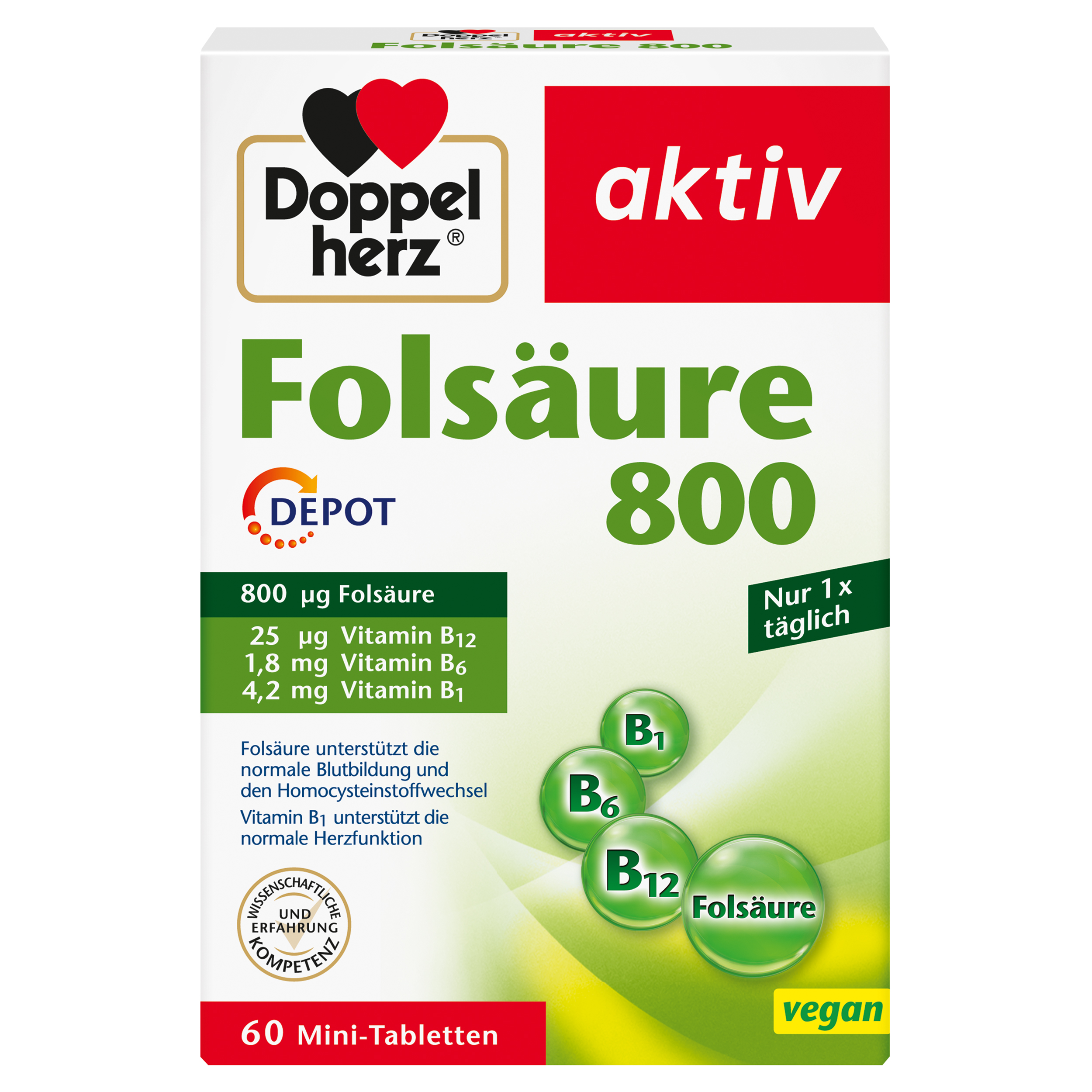 Doppelherz DOPPELHERZ Folsäure 800 Depot Tabletten
