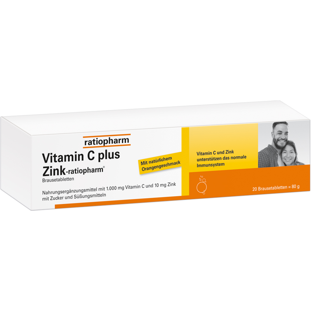 RATIOPHARM VITAMIN C PLUS Zink-ratiopharm Brausetabletten