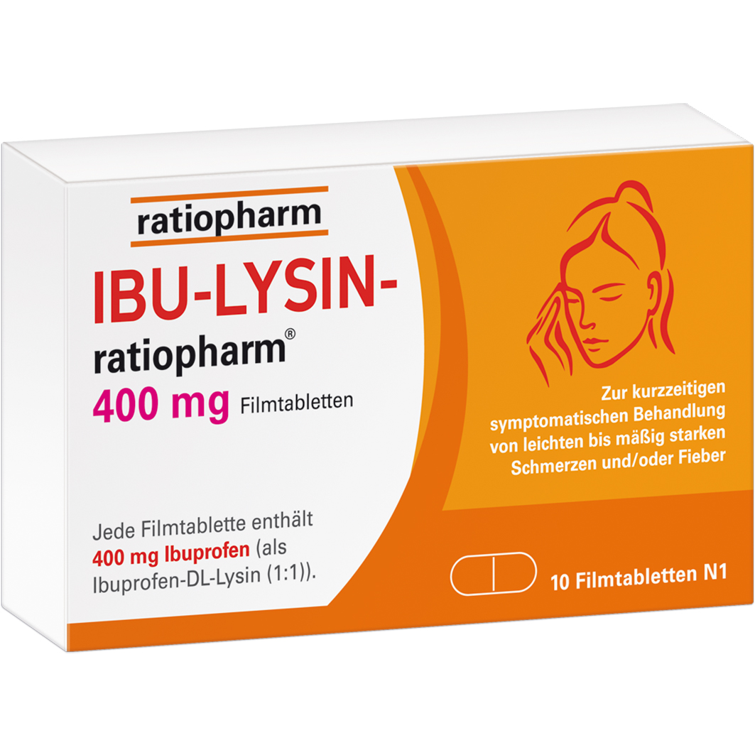 RATIOPHARM IBU-LYSIN-ratiopharm 400 mg Filmtabletten