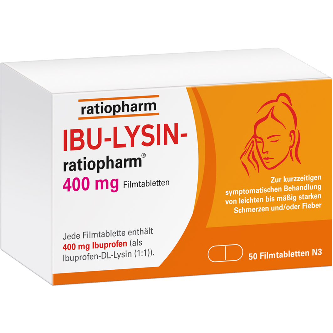 RATIOPHARM IBU-LYSIN-ratiopharm 400 mg Filmtabletten