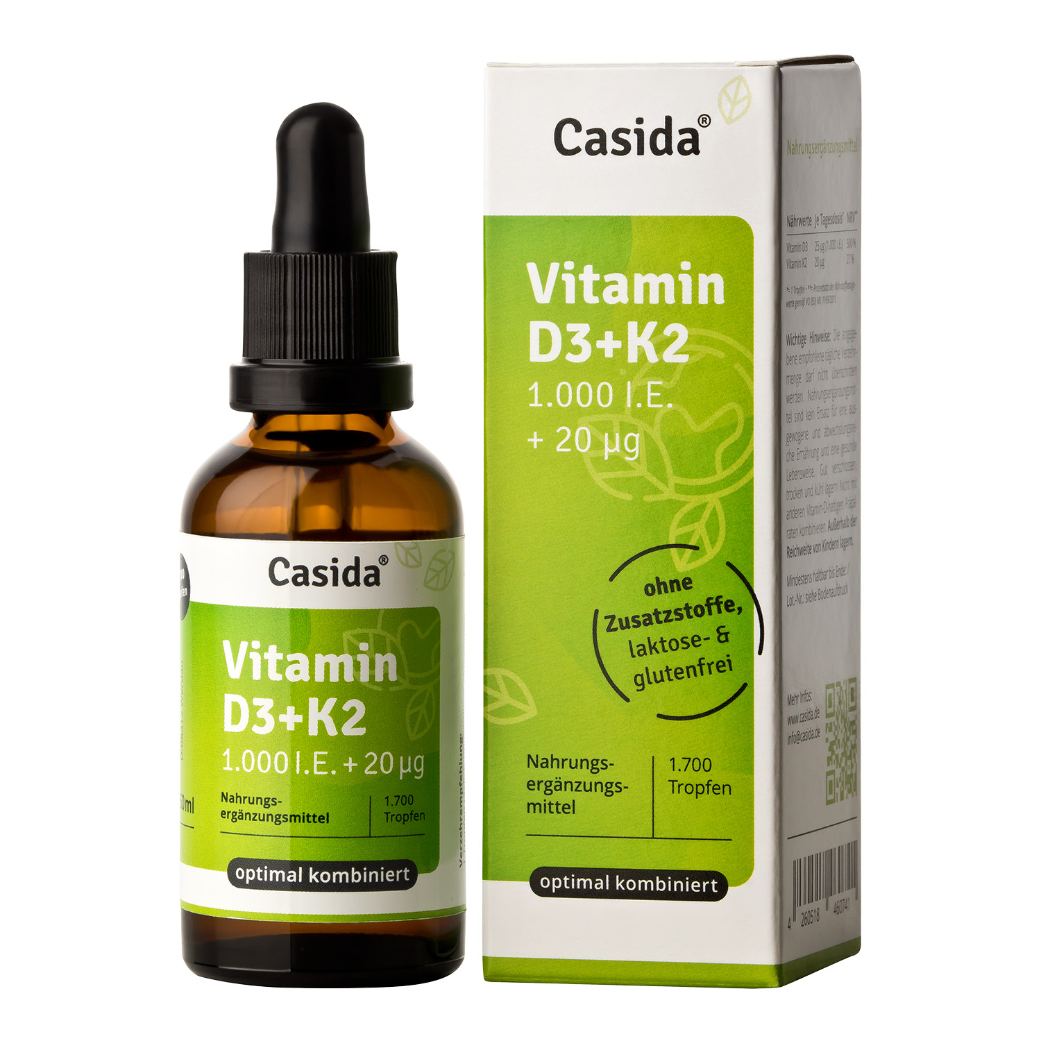 CASIDA VITAMIN D3 K2 Tropfen