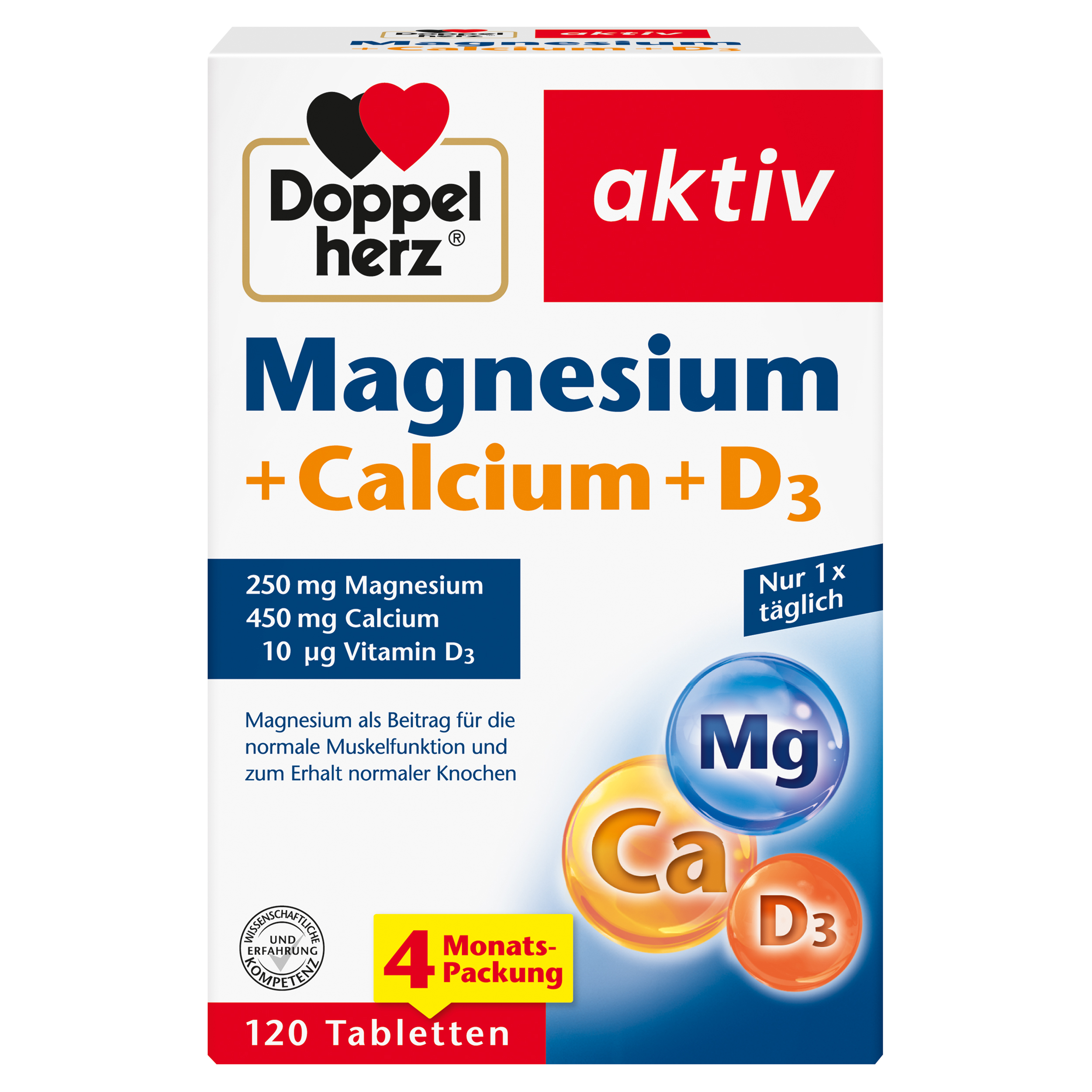 Doppelherz DOPPELHERZ Magnesium+Calcium+D3 Tabletten