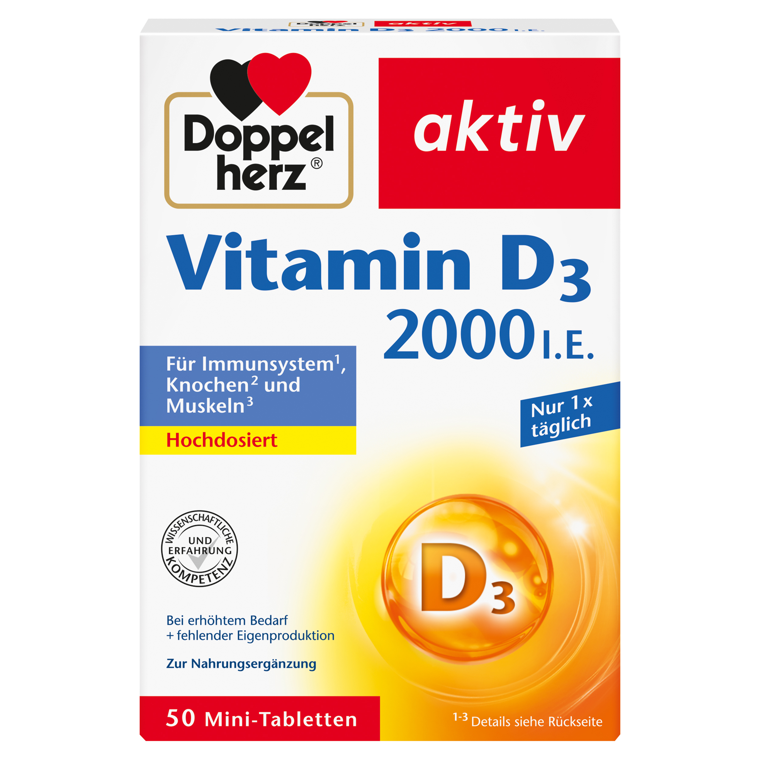 Doppelherz DOPPELHERZ Vitamin D3 2000 I.E. Tabletten