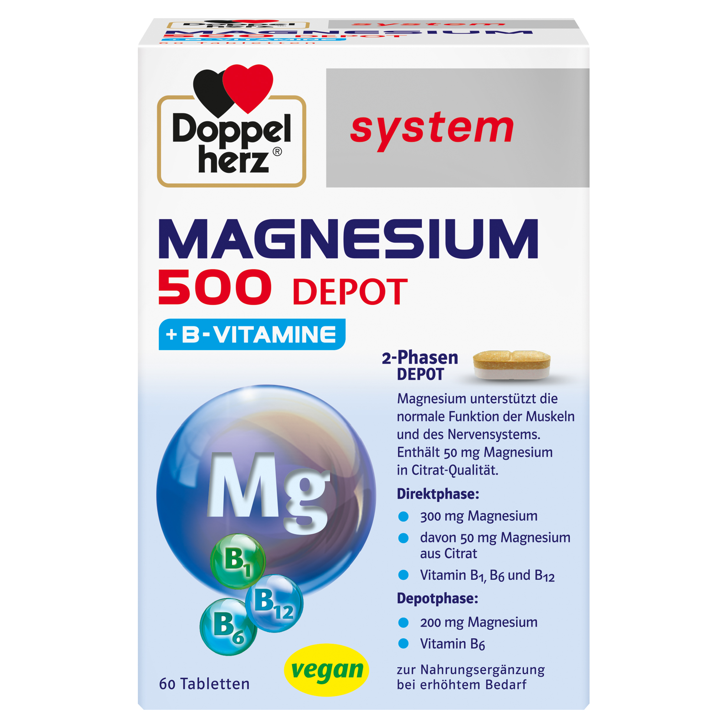 Doppelherz DOPPELHERZ Magnesium 500 Depot system Tabletten