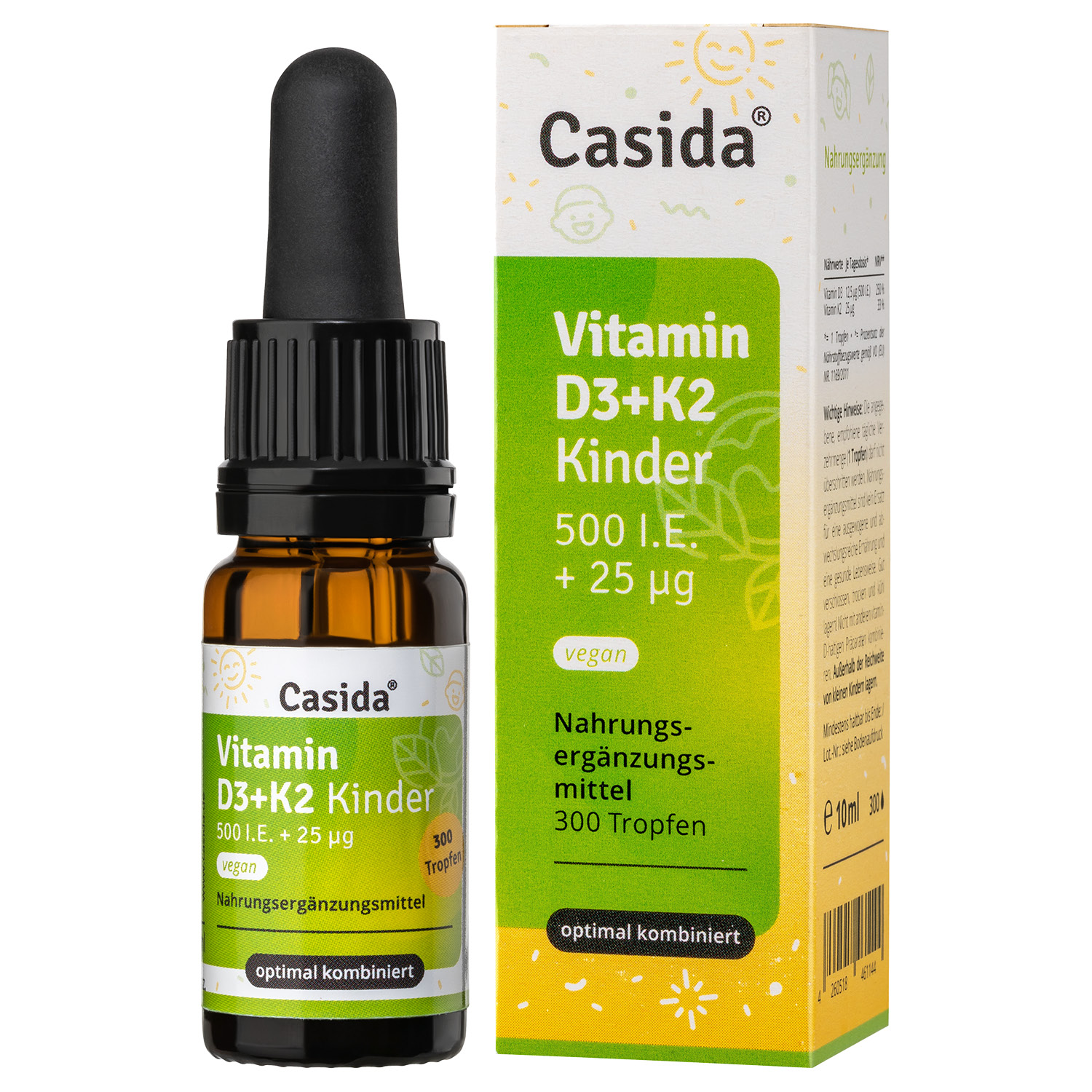 CASIDA VITAMIN D3 K2 Tropfen Kinder vegan