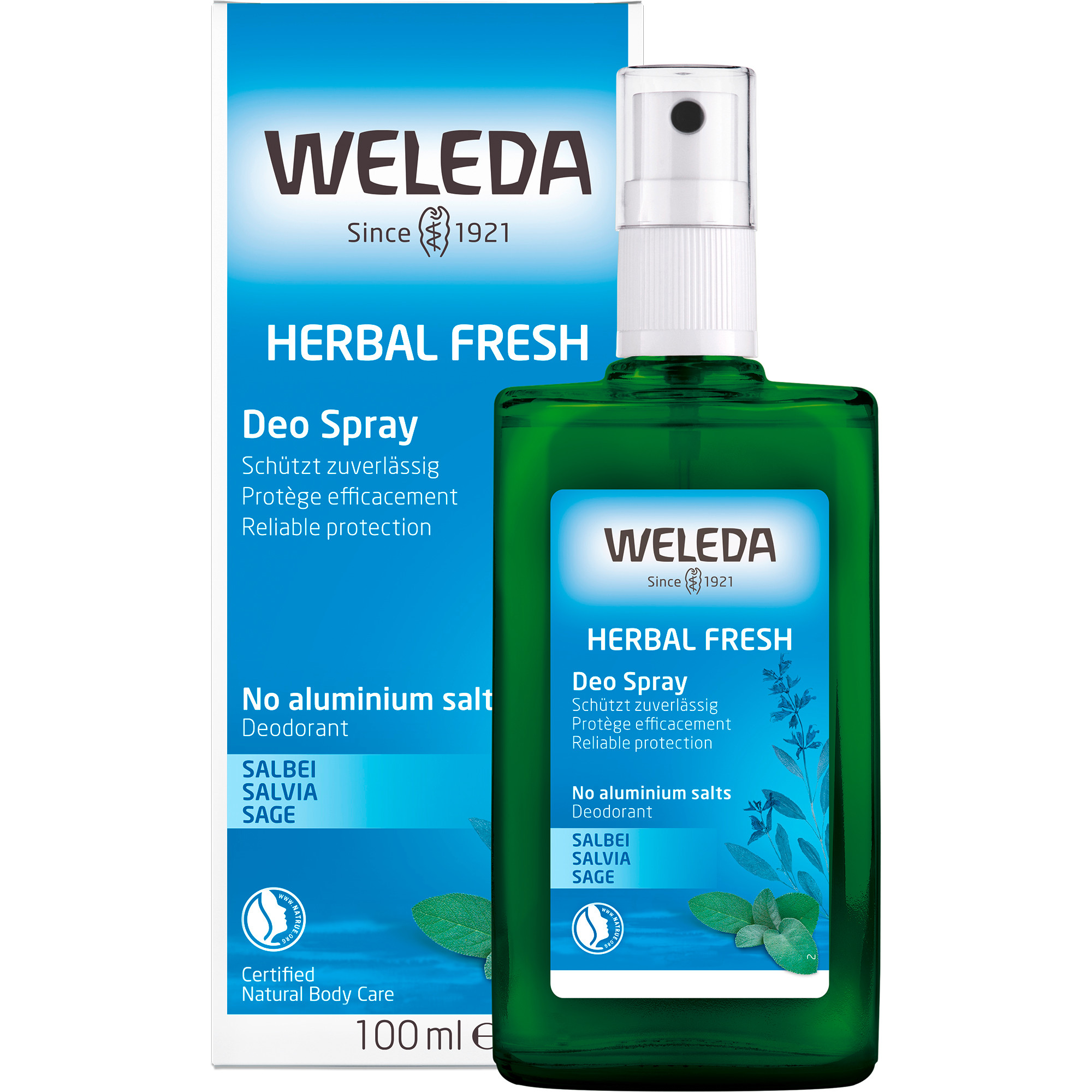 WELEDA Weleda Deo Spray Nachfüllflasche Salbei - Ohne Aluminiumsalze