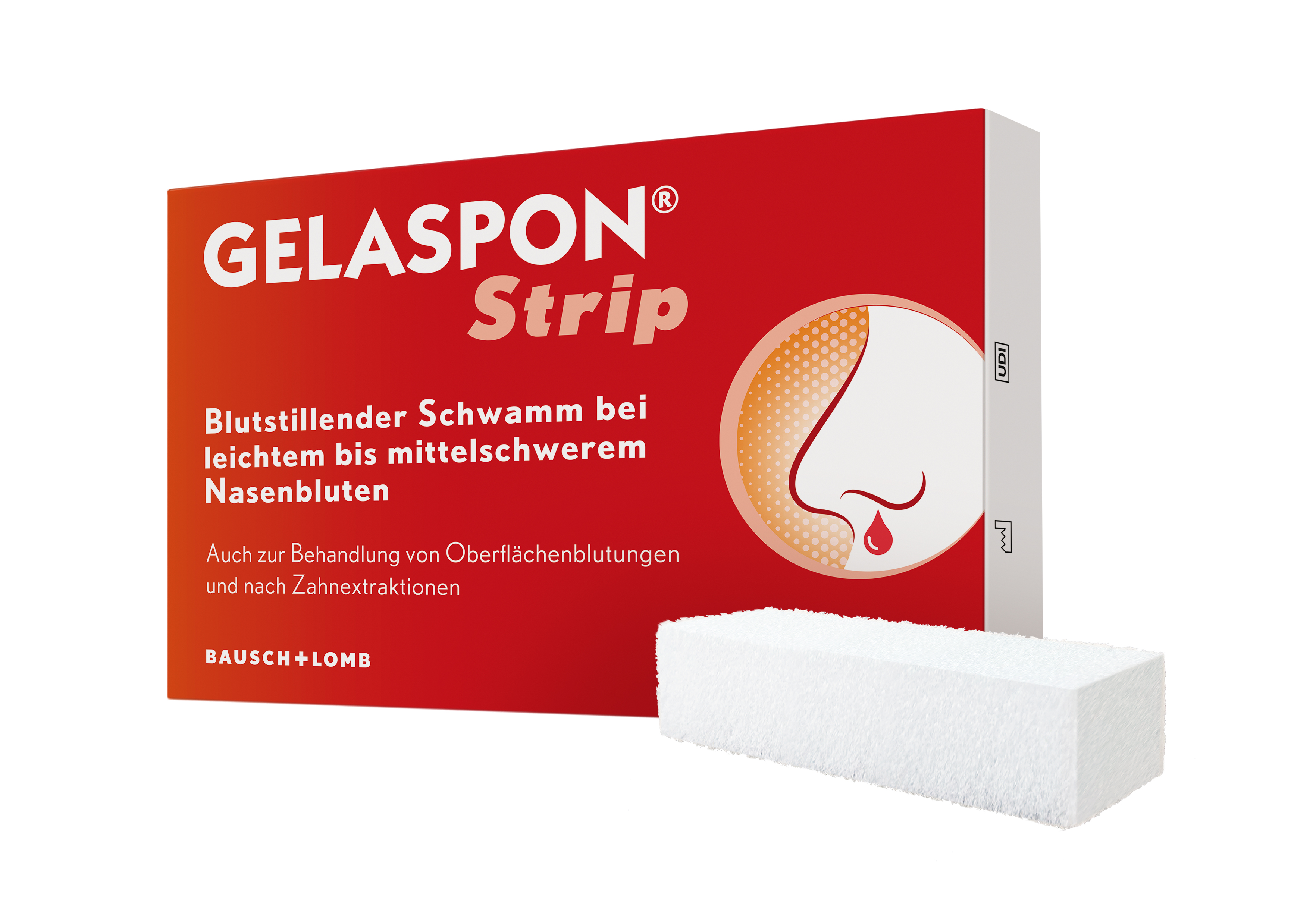 DR. GERHARD MANN GELASPON Strip 1x1x4 cm Gelatineschwamm