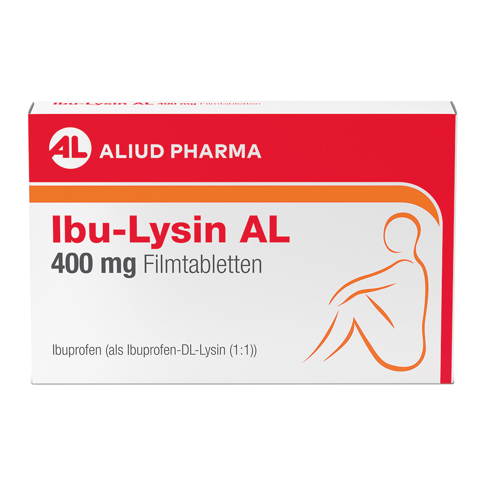 ALIUD PHARMA Ibu-Lysin AL 400 mg Filmtabletten bei akuten Schmerzen