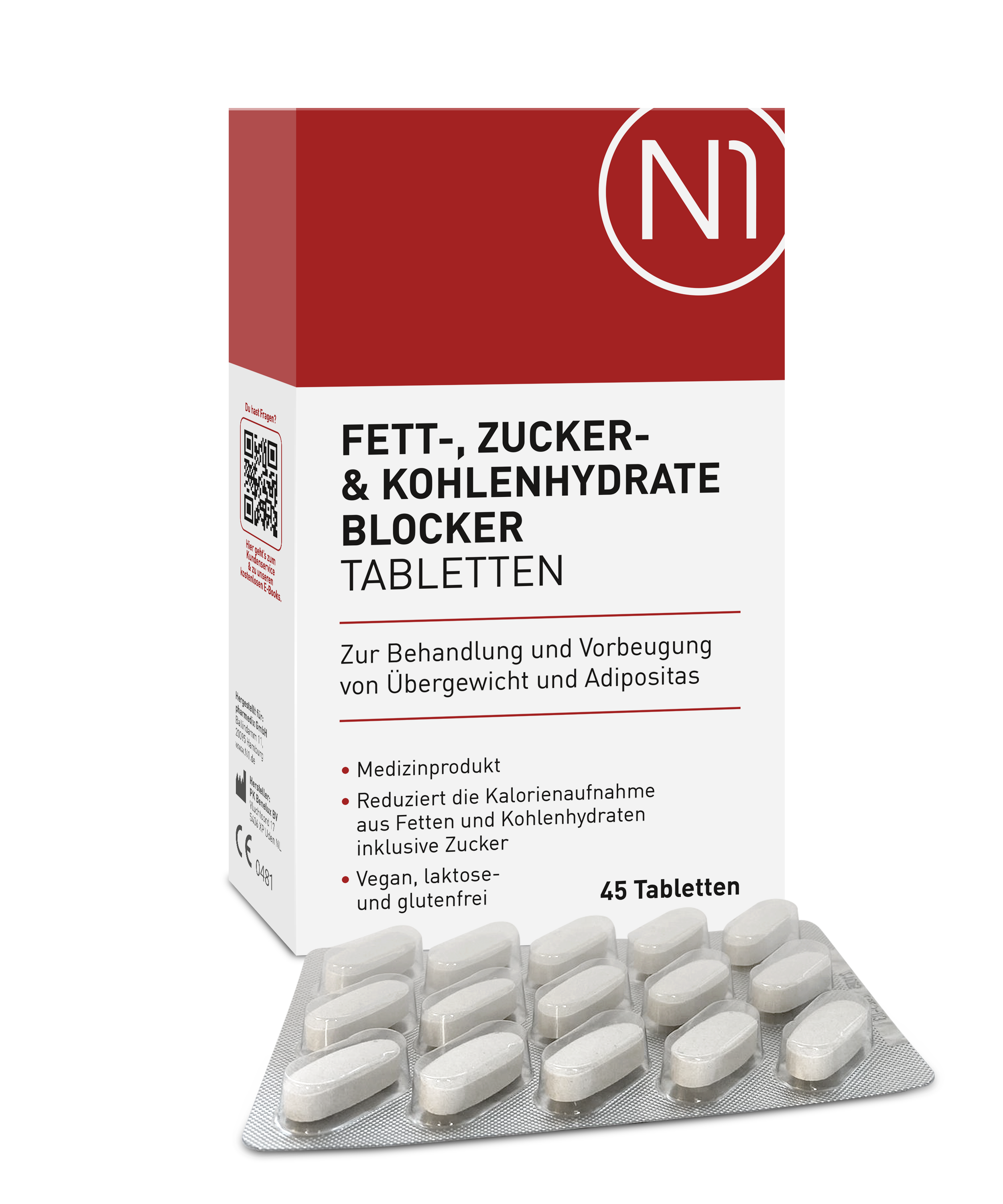 N1 Fett- Zucker- & Kohlenhydrate Blocker Tabletten
